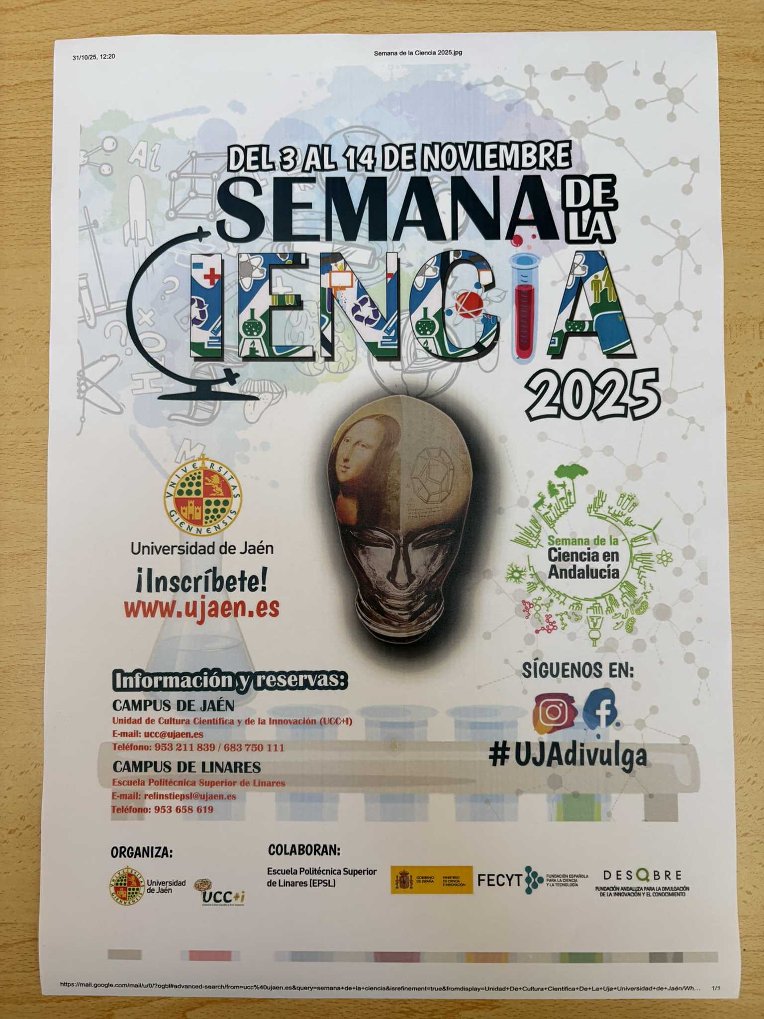 Semana de la Ciencia Universidad de Jaén