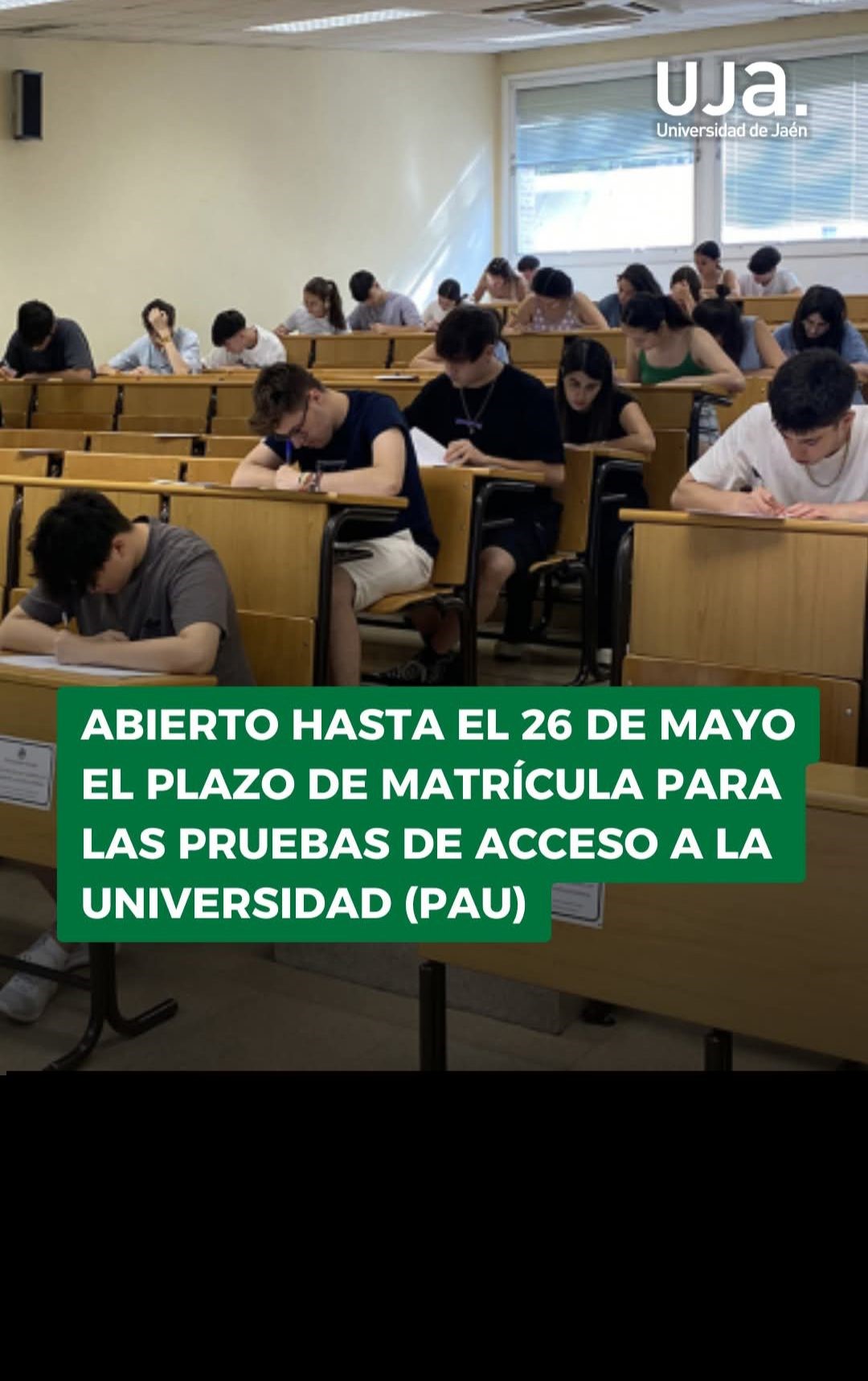 Matrícula Pruebas de Acceso a la Universidad