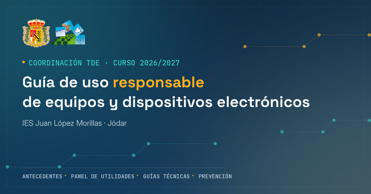 Nueva guía interactiva de uso responsable de equipos y dispositivos electrónicos